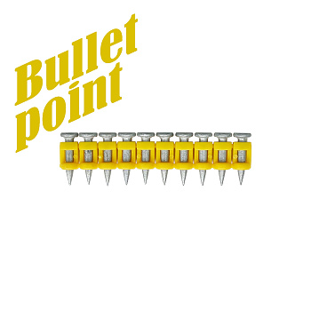 Гвозди по бетону усиленные "TOUA" CN MG bullet point 3.05х17мм (1000шт)