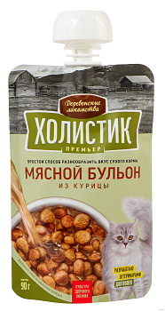 Мясной соус из курицы д/кошек 90г "Деревенские лак-ва" ЧЗ
