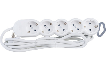 Евроудлинитель IEK UNO 3 гнезда 3м ПВС 3х1,5мм 3.5кВт WYP53-16-03-03-Z