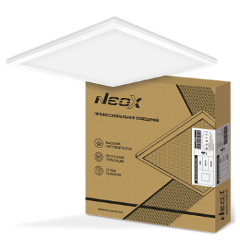 NEOX Панель LED универсальная 50Вт ДВО-02 5065-ОПАЛ 6500К 4500лм 230В 595х595х25 (1/4) 4690612053066