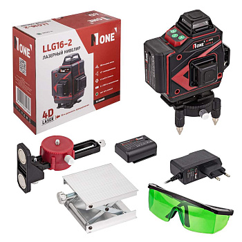 Уровень лазерный LLG16-PRO (ЗЕЛЕНЫЙ,16линий,50м дальн,2акк,самовыравн,пульт,КЕЙС) №1