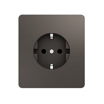 Евророзетка 16А з/к со шторками MIELE ROUND ТИТАН KRANZ KR-78-0701-2