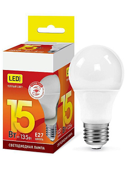 Лампа LED A60 15W 150-275V 1350lm 4000K E27 VC IN HOME 4690612020273