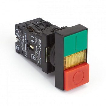 Кнопка Пуск-Стоп NP2-EW8465 с подсветкой 1HO+НЗ IP40 CHINT 575344