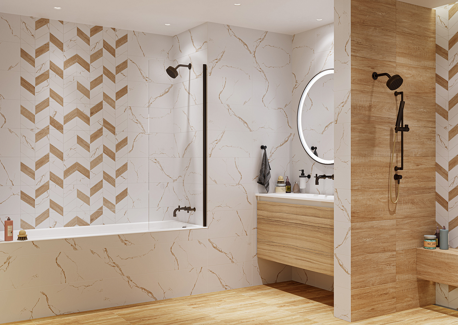 Керамогранит Мармарис белый / Marmaris white PG 01 450х450 (1-й сорт)1,62 м2 (42,12м2)
