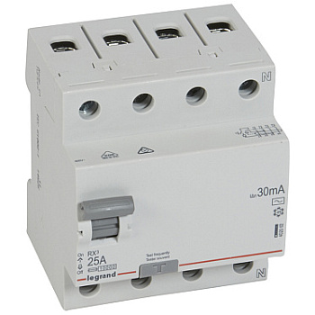 УЗО 4п 25A 30мА тип AC RX3 Legrand 402062 