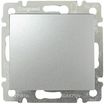 Механизм выкл.1-кл.СП VALENA алюминий Legrand 770101 / 6943361