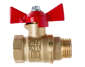Кран шар. бабочка 3/4" ВН/НР OPTIMA VALFEX 11Б27фт1М (80/20) (VF.218.L0B1.034)