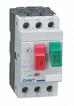 Автомат защиты двигателя (пускатель) NS2-25 4-6.3A (R)(CHINT) 495080
