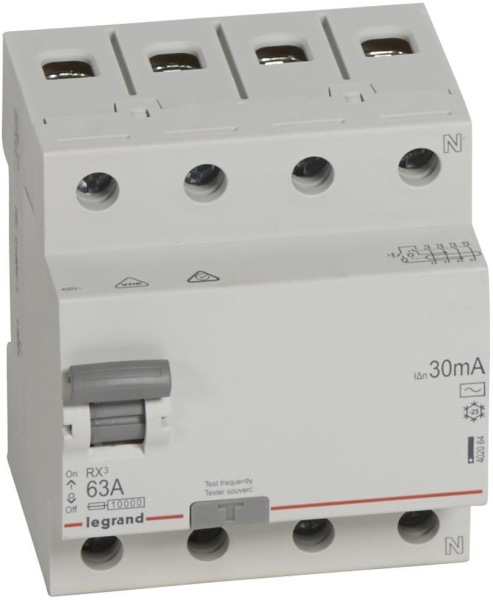 УЗО 4п 63A 30mA тип AC RX3 Leg 402064 Франция