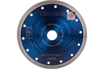 Диск алмазный ТУРБО ультратонкий х-тип Ø180х25.4мм Hillberg HM404