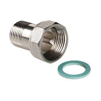 Полусгон прямой с накидной гайкой, 1/2"x1/2" ВН-НАР (VTr.613.N.0404)